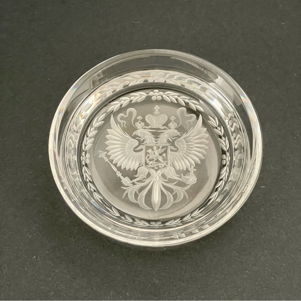 Faberge Crest Wine Coaster